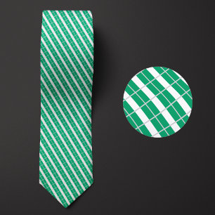 Flag of Nigeria Pattern Neck Tie