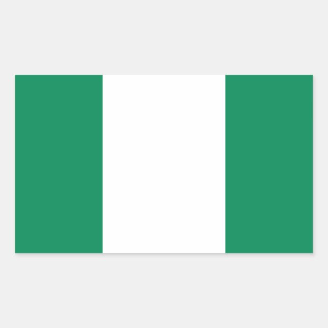 Flag of Nigeria Rectangular Sticker (Front)