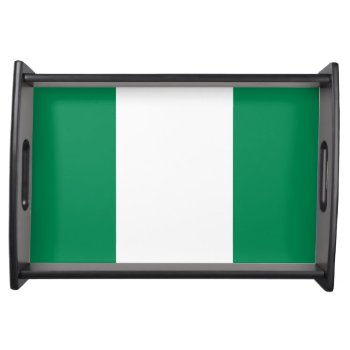 Flag Of Nigeria Serving Tray by kfleming1986 at Zazzle
