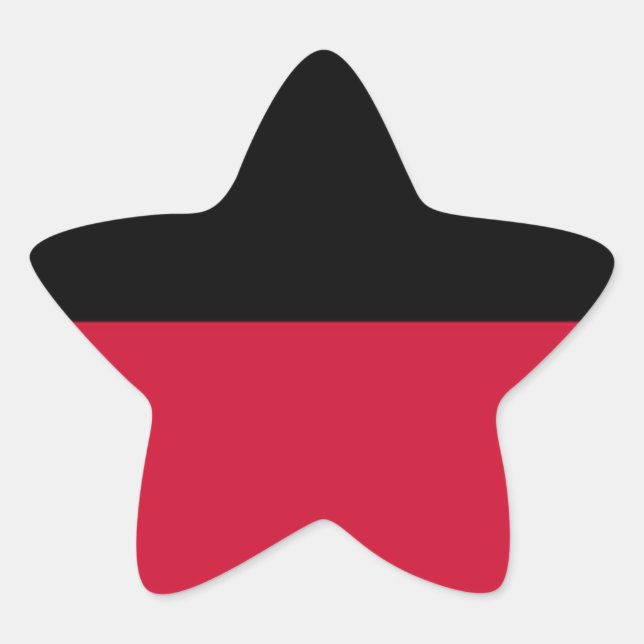 Flag of Nijmegen Star Sticker (Front)