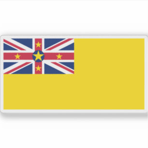 Flag of Niue, New Zealand Sticker