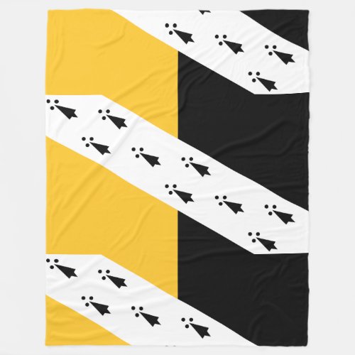 Flag of Norfolk Fleece Blanket