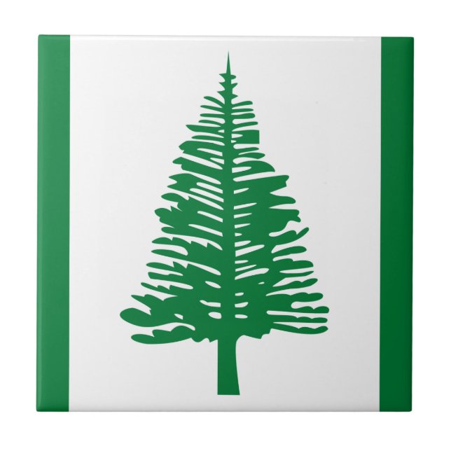 Flag of Norfolk Island Ceramic Tile (Front)