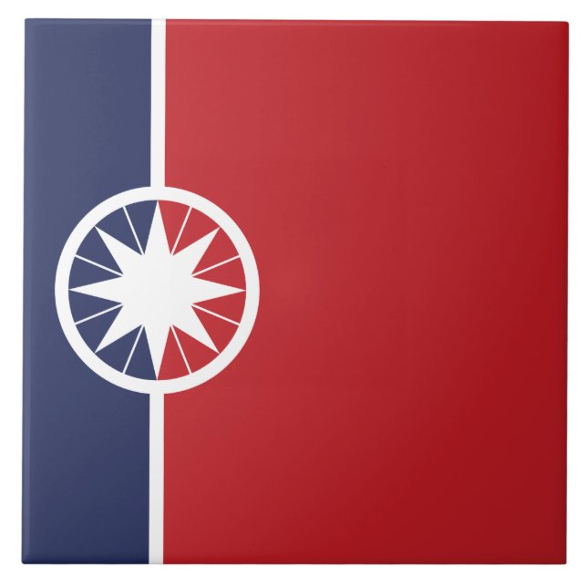 Flag of Norman (Oklahoma) Ceramic Tile (Front)