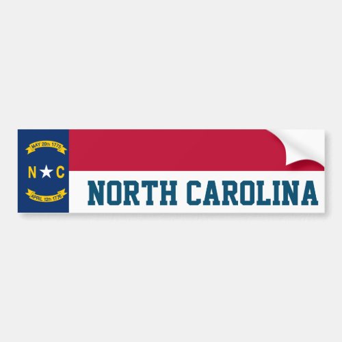 Flag of North Carolina Bumper Sticker