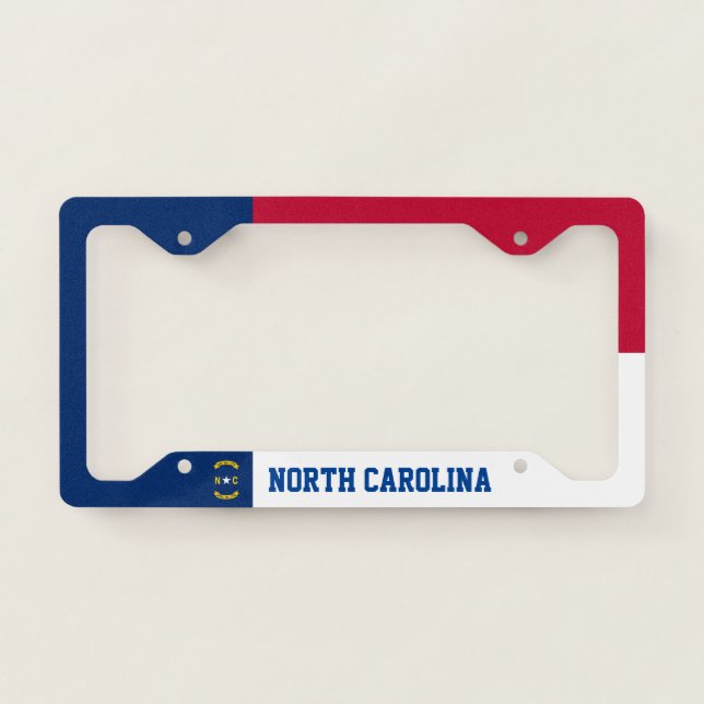 Flag of North Carolina License Plate Frame (Front)