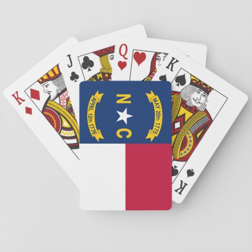 Flag of North Carolina Poker Cards