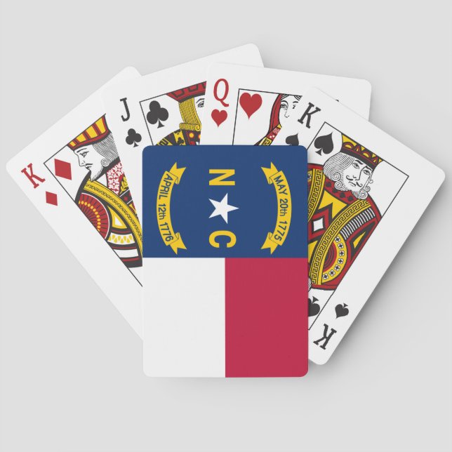 Flag of North Carolina Poker Cards (Back)