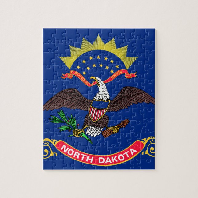 Flag of North Dakota Jigsaw Puzzle (Vertical)