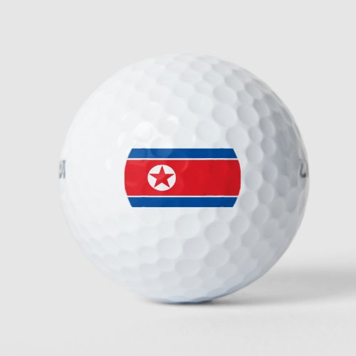 Flag of North Korea DPRK Golf Balls