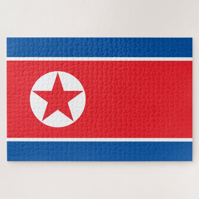 Flag of North Korea (DPRK) Jigsaw Puzzle (Horizontal)