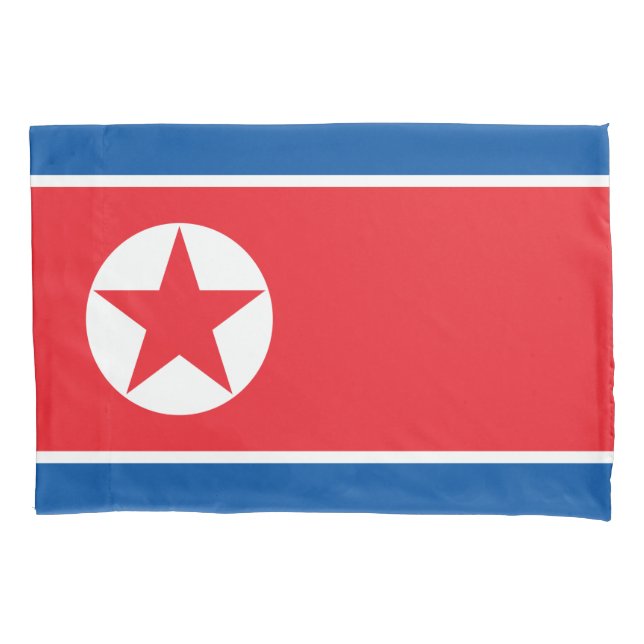 Flag of North Korea (DPRK) Pillow Case (Front-Left)