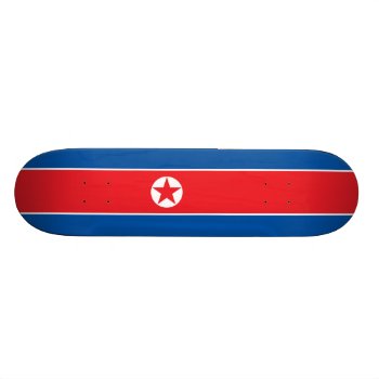 Flag Of North Korea Skateboard Deck by Flagosity at Zazzle