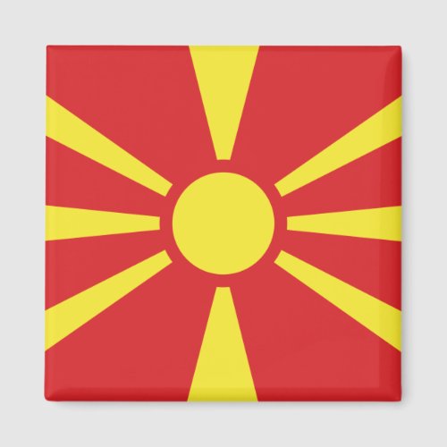 Flag of North Macedonia Magnet