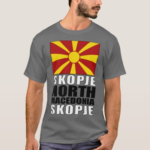 Flag of North Macedonia T_Shirt