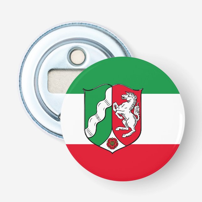 Flag of North-Rhine Westphalia Bottle Opener (Front)