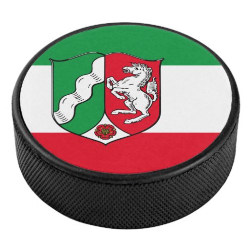 Flag of North_Rhine Westphalia Hockey Puck