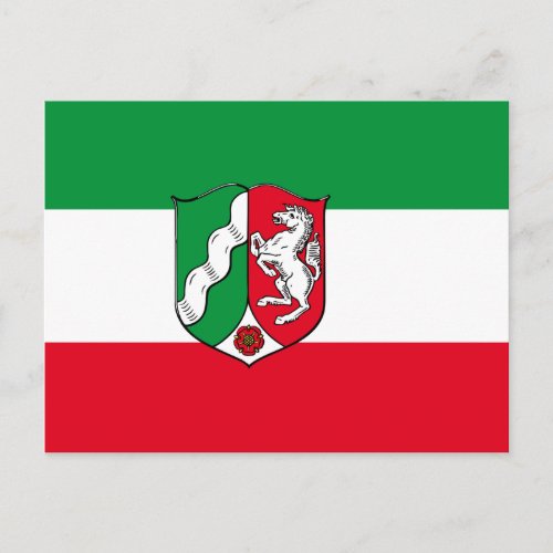 Flag of North_Rhine Westphalia Postcard
