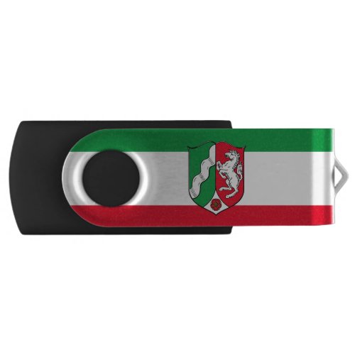 Flag of North_Rhine Westphalia USB Flash Drive