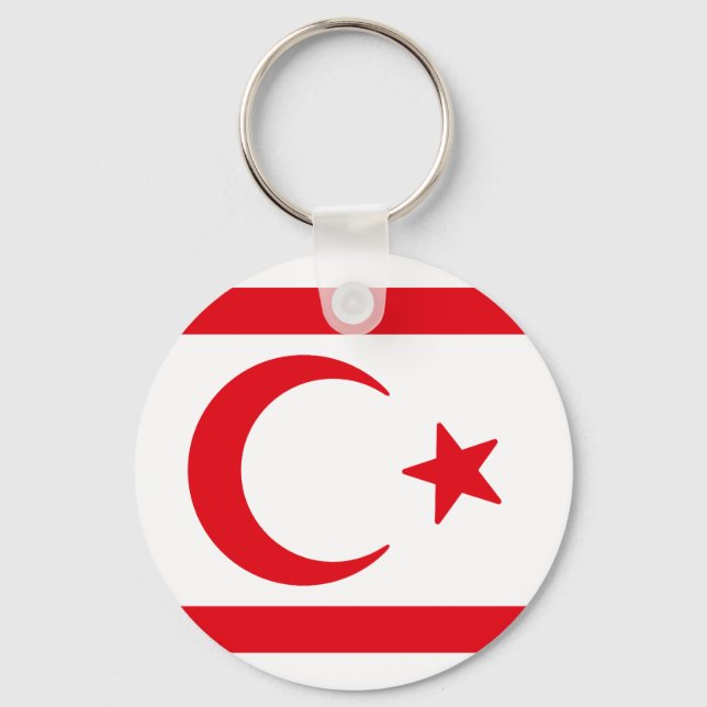Flag of Northern Cyprus Keychain (Front)