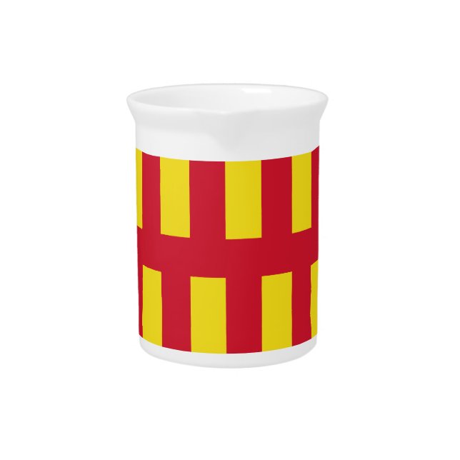 Flag of Northumberland Beverage Pitcher (Front)