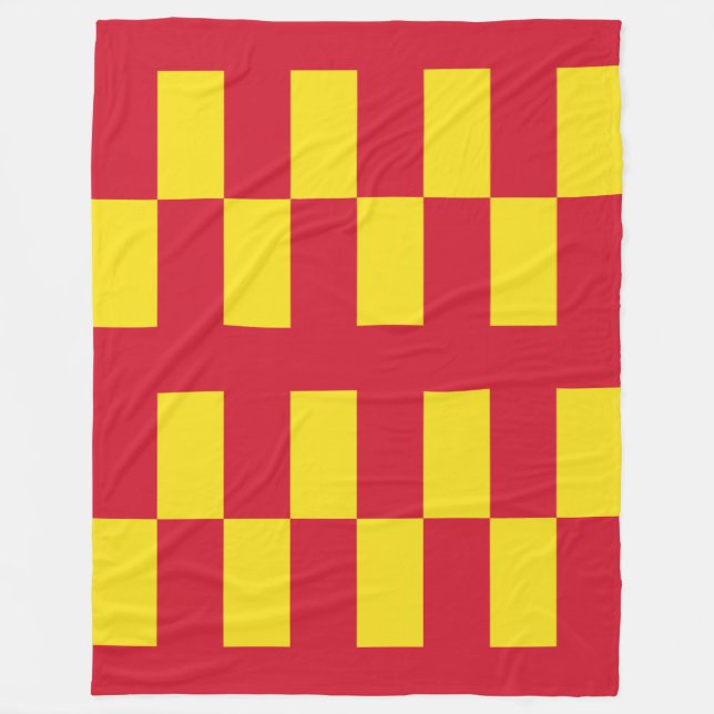 Flag of Northumberland Fleece Blanket (Front)