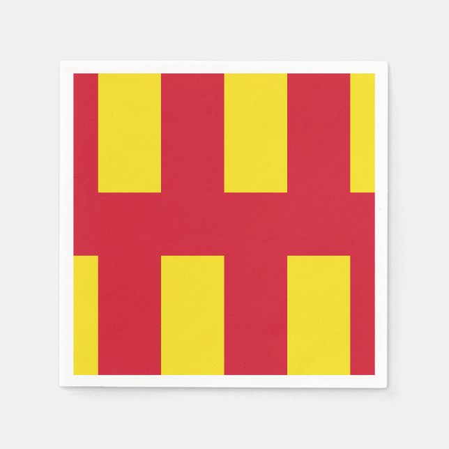 Flag of Northumberland Paper Napkins (Front)