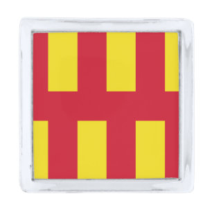 Flag of Northumberland Silver Finish Lapel Pin