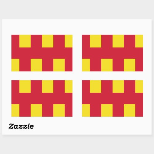 Flag of Northumberland Square Sticker