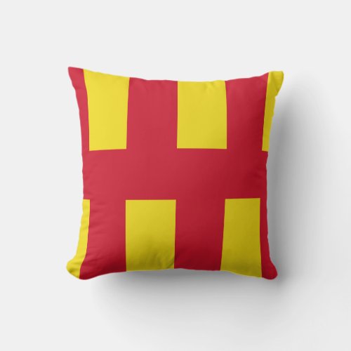 Flag of Northumberland Throw Pillow