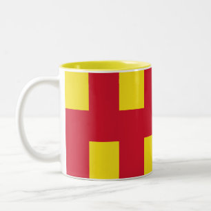 Flag of Northumberland Two-Tone Coffee Mug