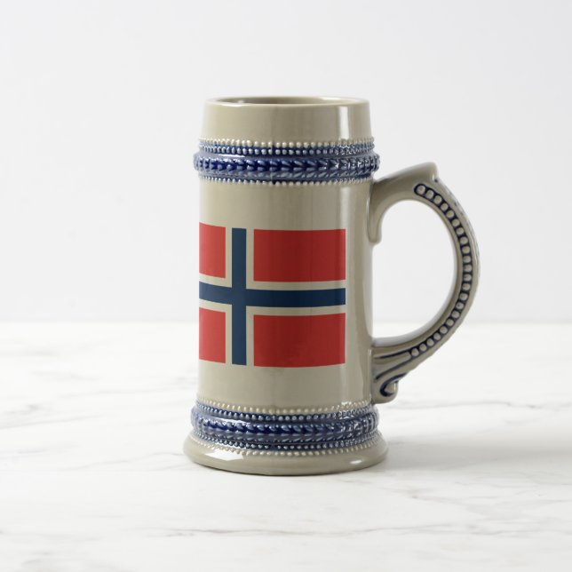 Flag of Norway Beer Stein (Right)