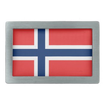 Flag Of Norway  Belt Buckle by kfleming1986 at Zazzle