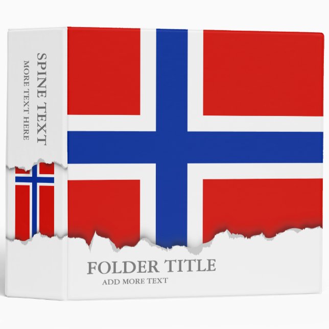 Flag of Norway Binder (Front/Spine)