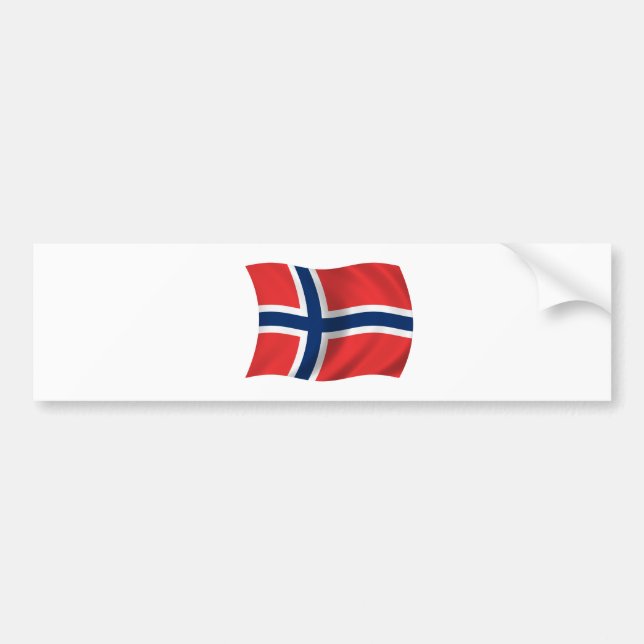 Flag of Norway Bumper Sticker (Front)