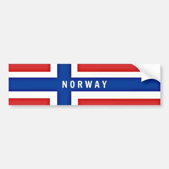 Flag of Norway Bumper Sticker (Front)