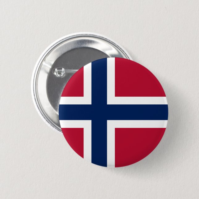 Flag of Norway Button (Front & Back)