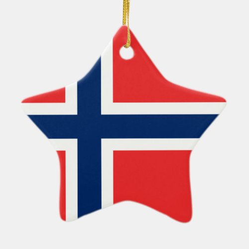 Flag of Norway Ceramic Ornament