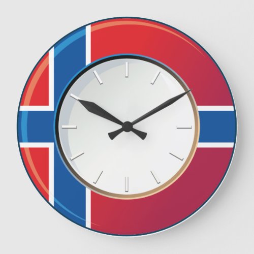 Flag of Norway Clock