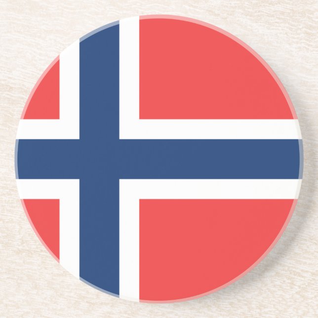 Flag of Norway Drink Coaster (Front)