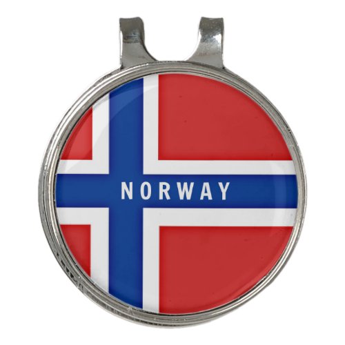 Flag of Norway Golf Hat Clip