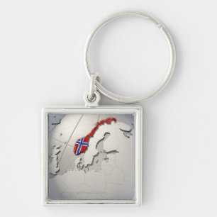 Flag of Norway Keychain