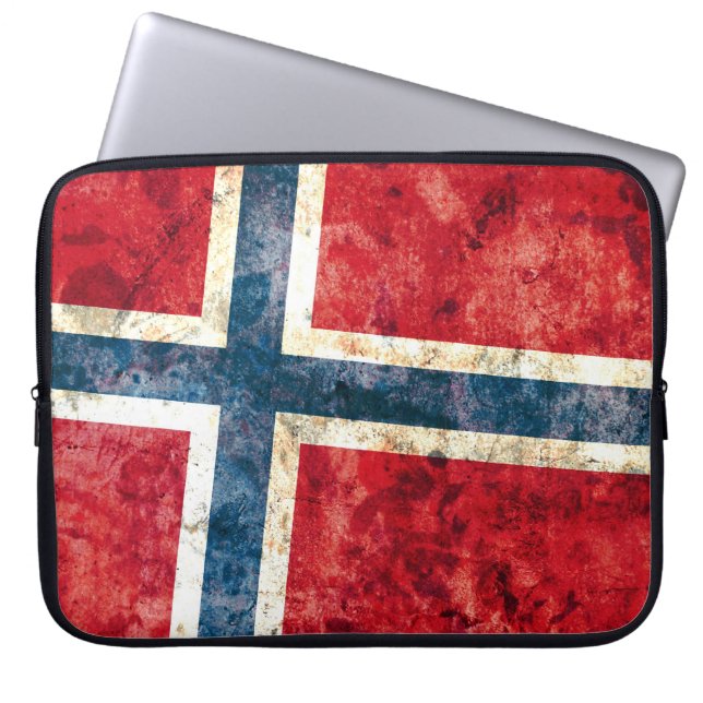 Flag of Norway Laptop Sleeve (Front)