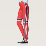 Flag of Norway Leggings<br><div class="desc">Womens Norway All Over Print Leggings</div>