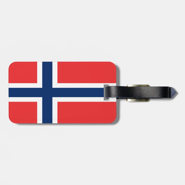 Flag of Norway Luggage Tag (Back Horizontal)