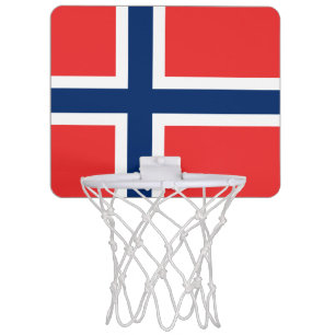 Flag of Norway Mini Basketball Goal Hoop