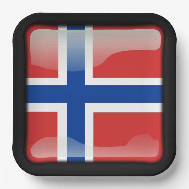 Flag_of_Norway Paper Plates (Front)