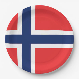Flag of Norway Paper Plates