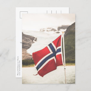 Flag of Norway Photo Postcard