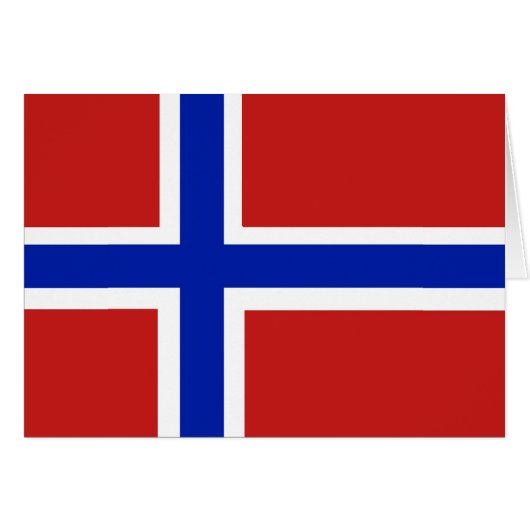 Flag of Norway Scandinavian Cards (Front Horizontal)